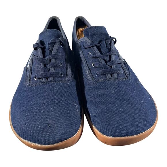 WHITIN Men’s W87 Minimalist Barefoot Navy Blue Canvas Sneakers Size 42 US 9.5 - Picture 4 of 9